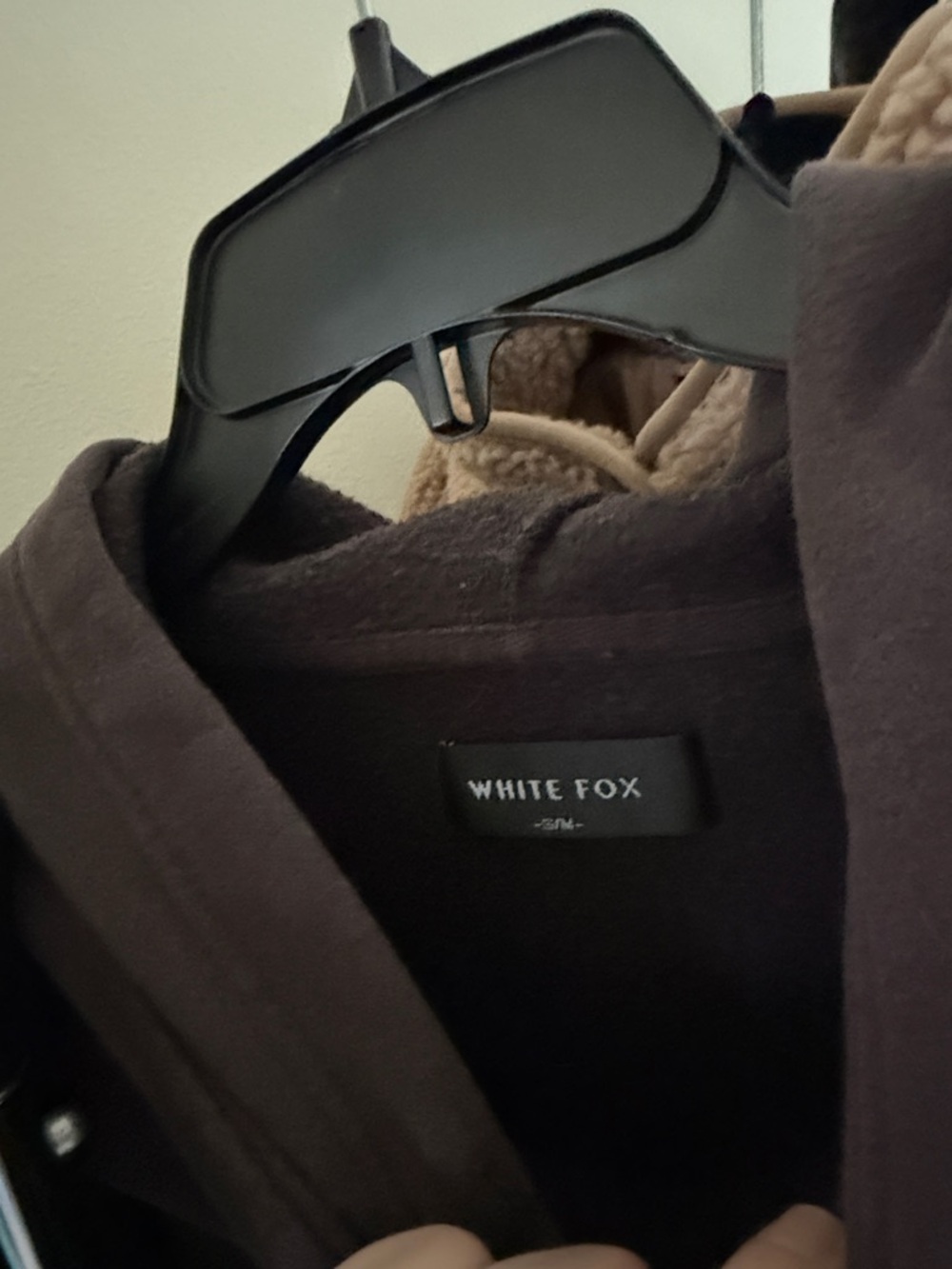 White Fox Charcoal Hoodie with Pink Cherry Logo - Picture 7 of 7